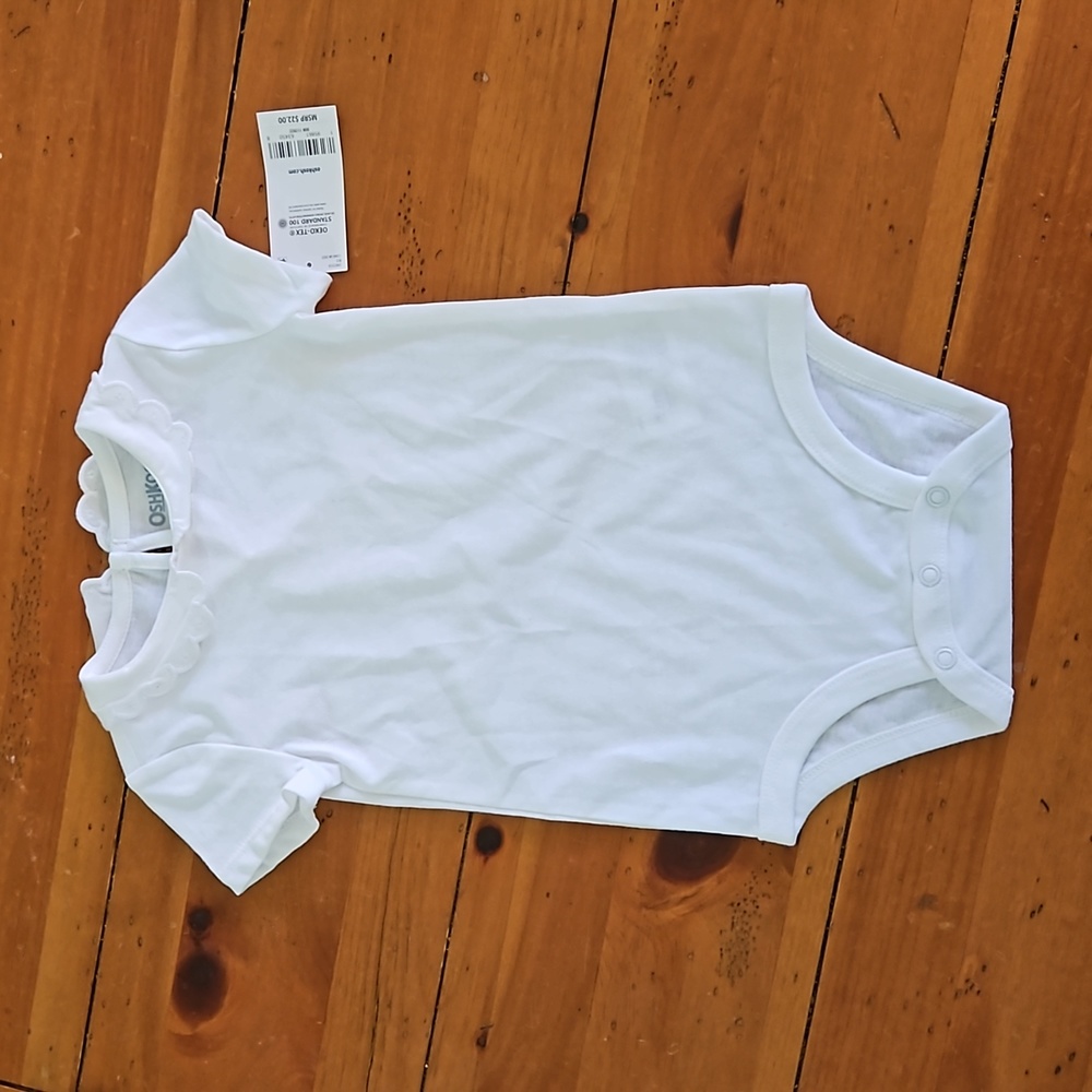 Oshkosh B'gosh Baby Scalloped Peter Pan Collar Jersey Bodysuit